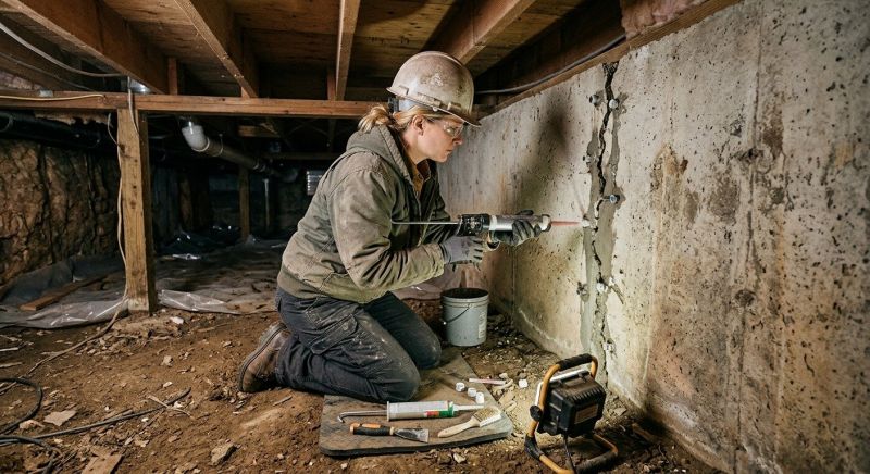 Basement Foundation Repair in Peachtree City, GA