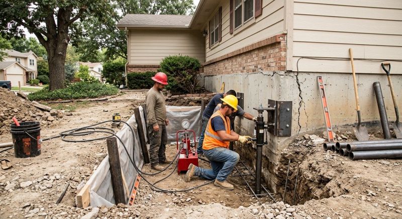 Cracked Foundation Repair in Brooks, GA