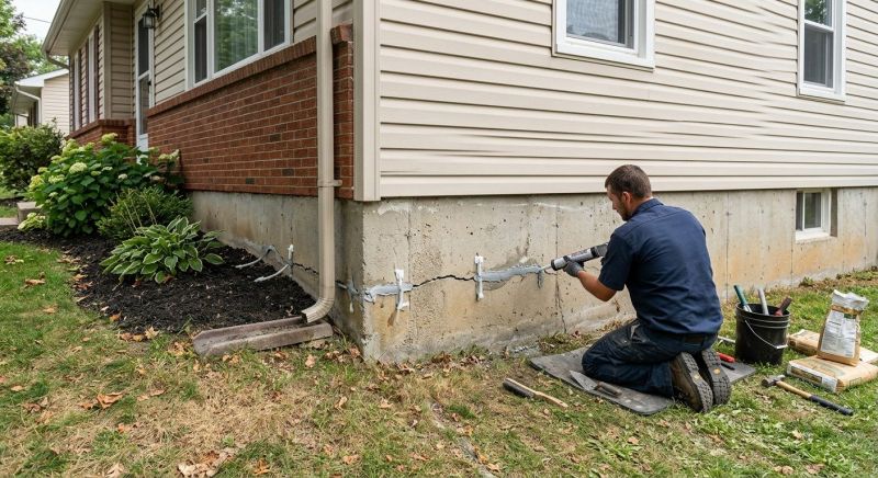 Cracked Foundation Repair in Douglasville, GA