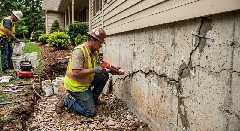 Cracked Foundation Repair in Hogansville, GA