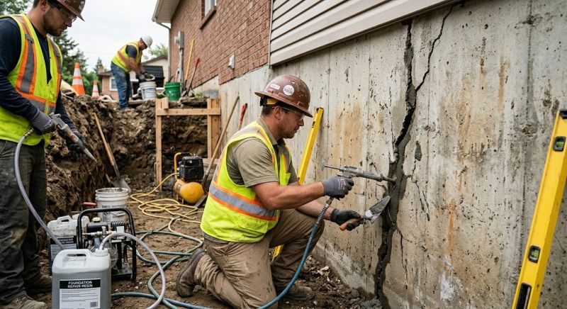 Cracked Foundation Repair in Coweta County, GA