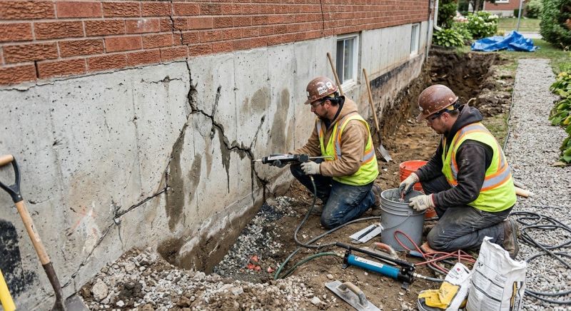 Cracked Foundation Repair in Senoia, GA