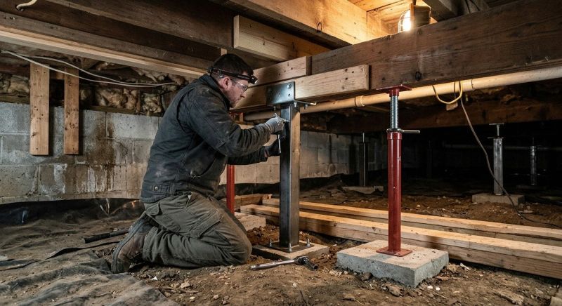 Crawlspace Structural Repair in Coweta County, GA