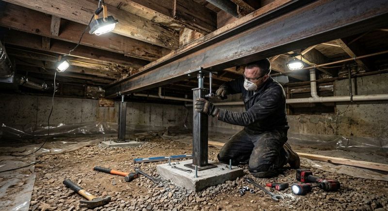 Crawlspace Structural Repair in Coweta County, GA
