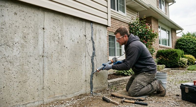 Foundation Crack Sealing in Coweta County, GA