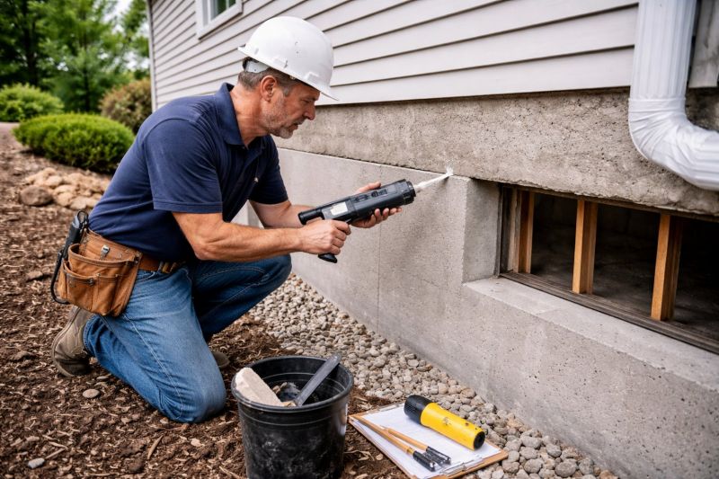 Foundation Crack Sealing in Coweta County, GA