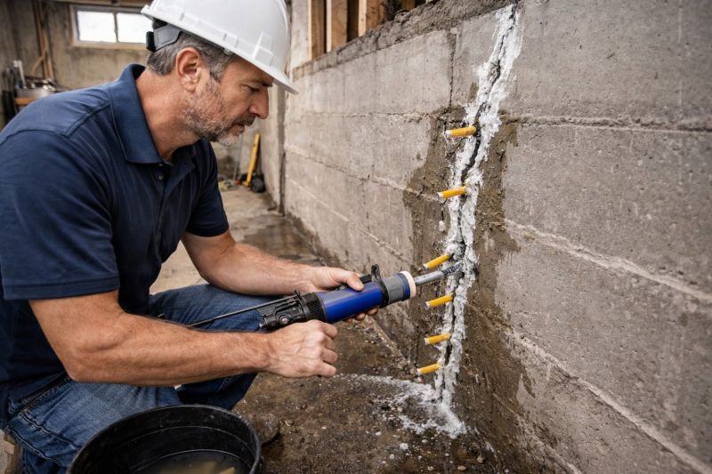 Foundation Crack Sealing in Coweta County, GA