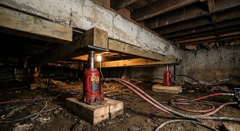Foundation Jacking in Coweta County, GA