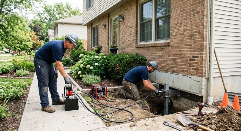 Foundation Jacking in Peachtree City, GA
