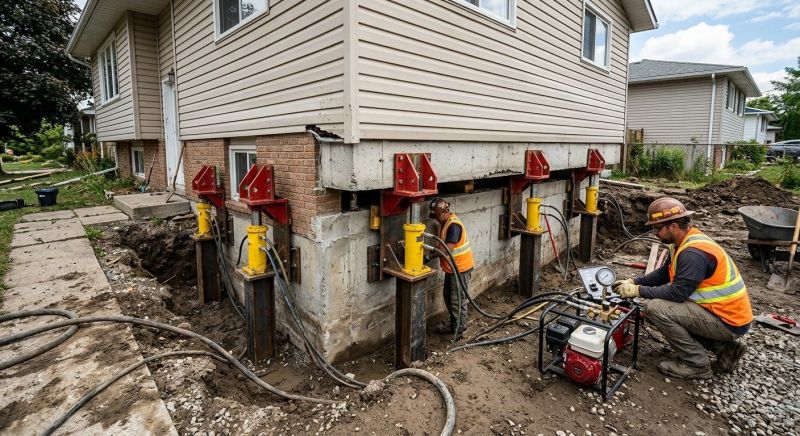 Foundation Lifting in Peachtree City, GA
