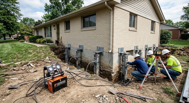 Foundation Pier Leveling in Coweta County, GA