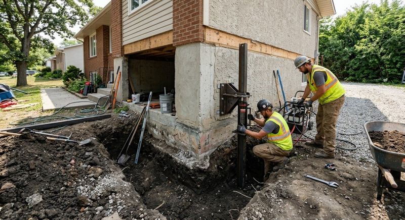 Foundation Pier Repair in Coweta County, GA
