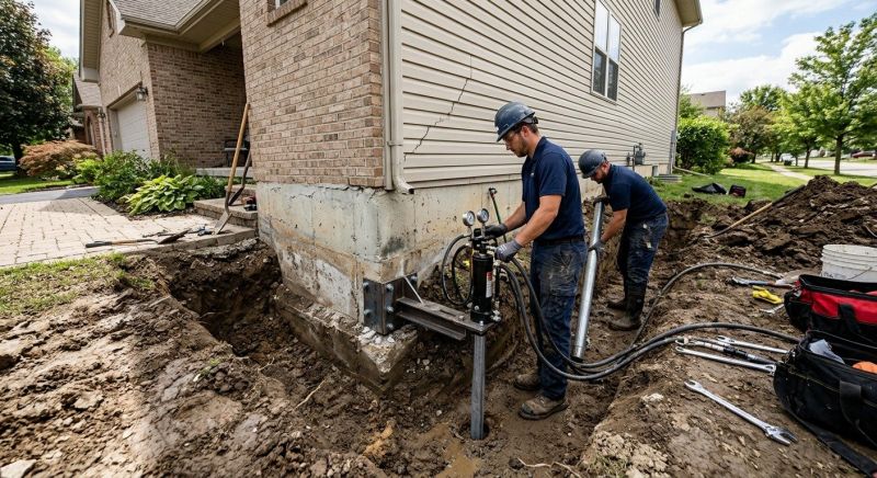 Foundation Settlement Repair in Coweta County, GA