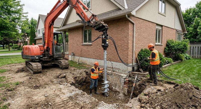 Helical Pile Installation in Coweta County, GA