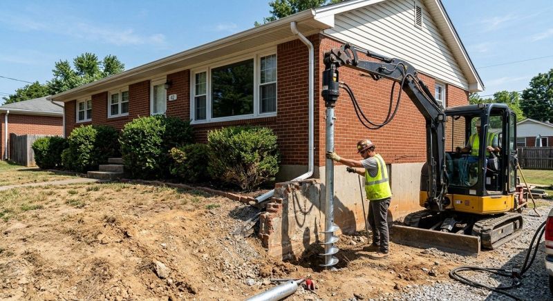 Helical Pile Installation in Coweta County, GA