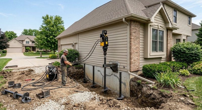 Helical Pile Installation in Coweta County, GA
