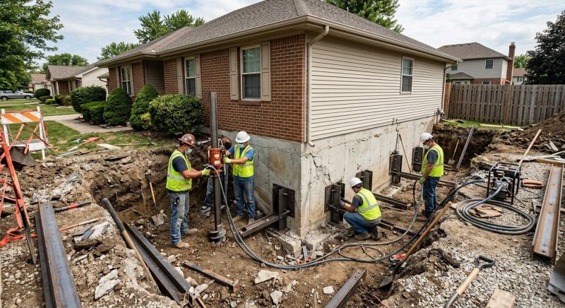House Foundation Repair in Sharpsburg, GA