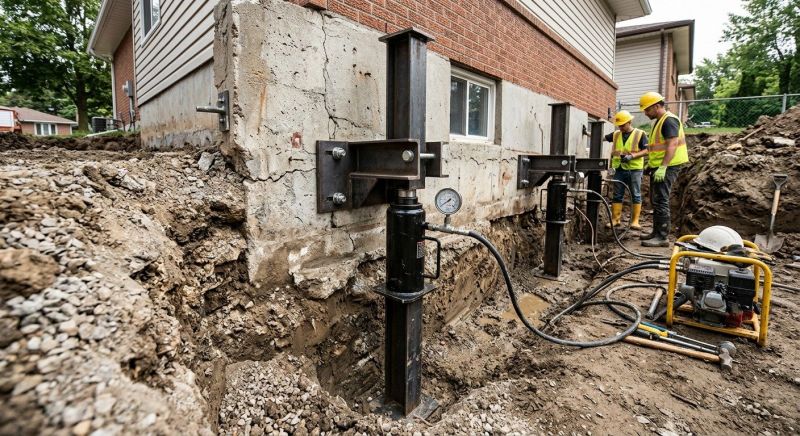 Sinking Foundation Lifting in Coweta County, GA